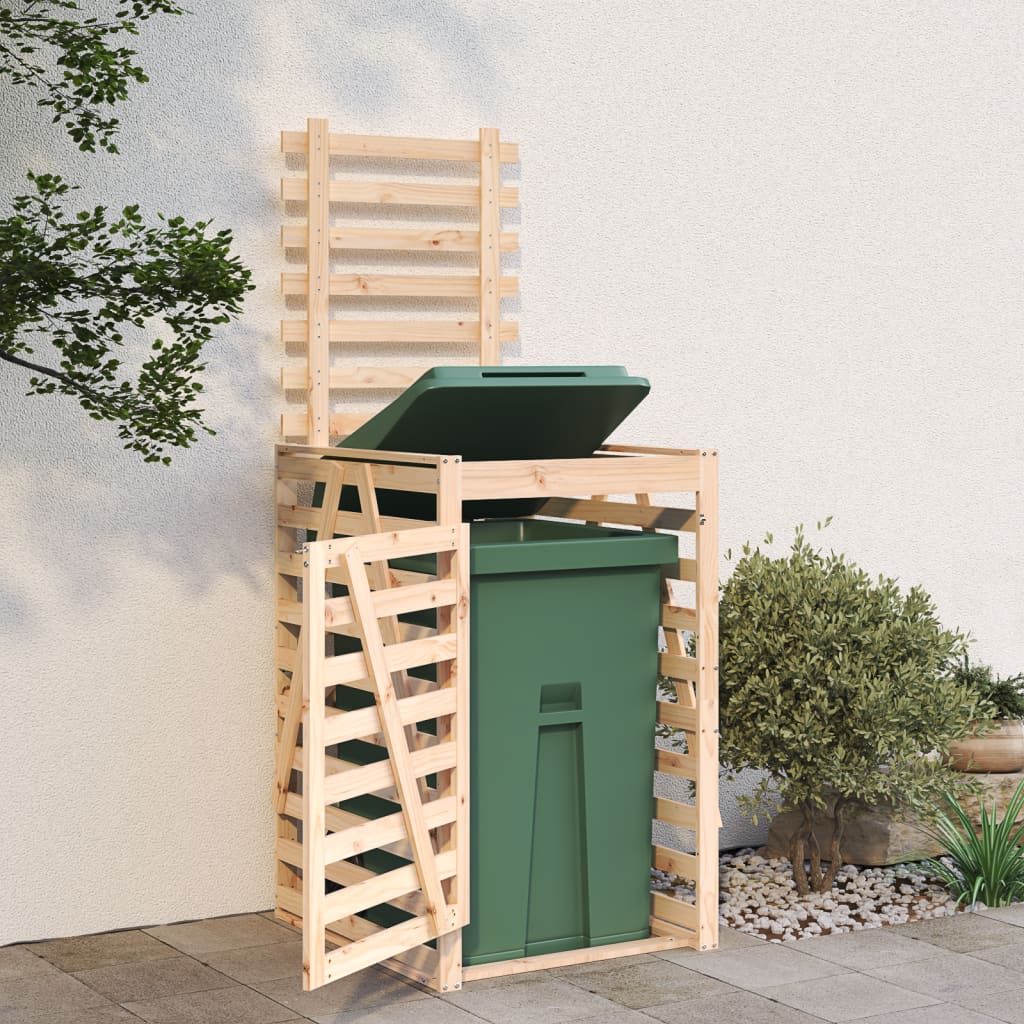 vidaXL Mülltonnenbox 84x90x128,5 cm Massivholz Kiefer