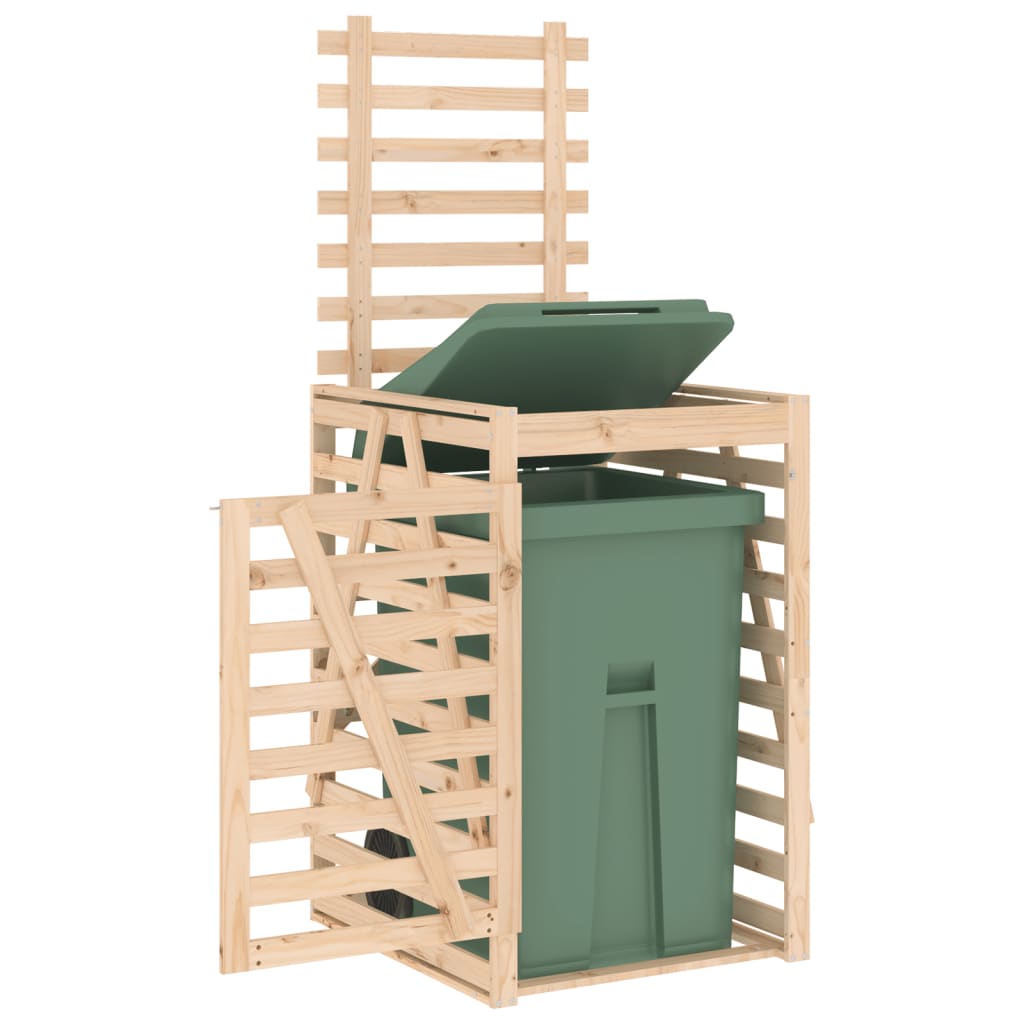 vidaXL Mülltonnenbox 84x90x128,5 cm Massivholz Kiefer