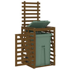 vidaXL Mülltonnenbox Honigbraun 84x90x128,5 cm Massivholz Kiefer