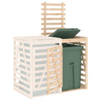 vidaXL Erweiterung für Mülltonnenbox Massivholz Kiefer