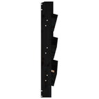 vidaXL Wand-Pflanzkübel 3 Fächer 60x18,5x110 cm Schwarz Kiefernholz