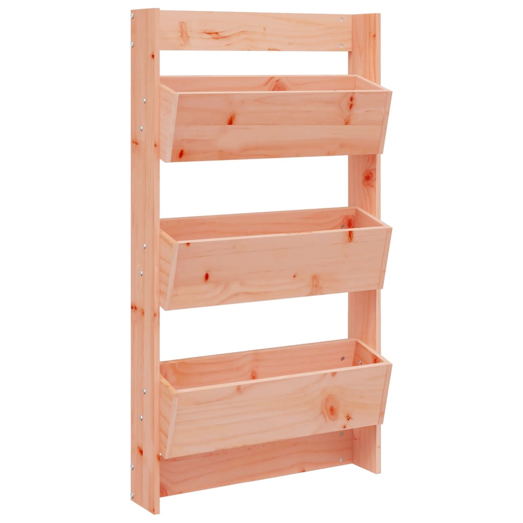 vidaXL Wand-Pflanzkübel 3 Fächer 60x18,5x110 cm Massivholz Douglasie