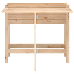 vidaXL Pflanzkübel mit Klapptisch Massivholz Kiefer