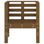 vidaXL Gartenstühle 2 Stk. Honigbraun 61,5x53x71 cm Massivholz Kiefer