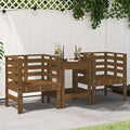 vidaXL Gartenstühle 2 Stk. Honigbraun 61,5x53x71 cm Massivholz Kiefer