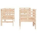 vidaXL 3-tlg. Garten-Lounge-Set Massivholz Kiefer