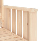 vidaXL Gartenbank mit Tisch 2-Sitzer Massivholz Kiefer