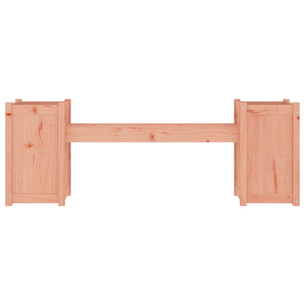 vidaXL Gartenbank mit Pflanzkübeln 180x36x63 cm Massivholz Douglasie