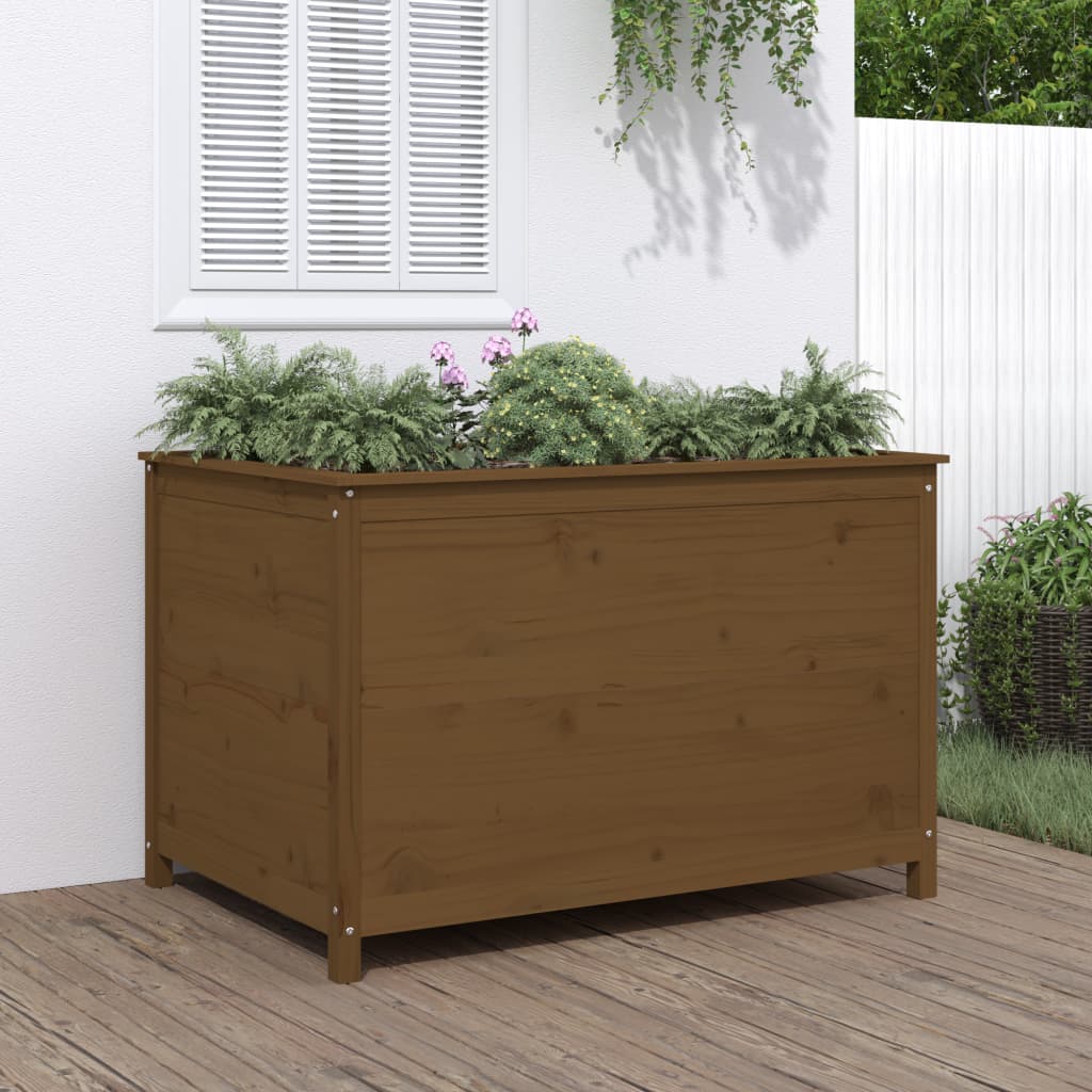 vidaXL Hochbeet Honigbraun 101x50x57 cm Massivholz Kiefer