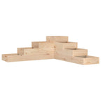 vidaXL Garten-Pflanzgefäß 4-stufig 106x104,5x36 cm Massivholz Kiefer