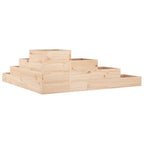 vidaXL Garten-Pflanzgefäß 4-stufig 106x104,5x36 cm Massivholz Kiefer