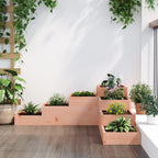 vidaXL Garten-Pflanzgefäß 4-stufig 106x104,5x36 cm Massivholz Douglasie
