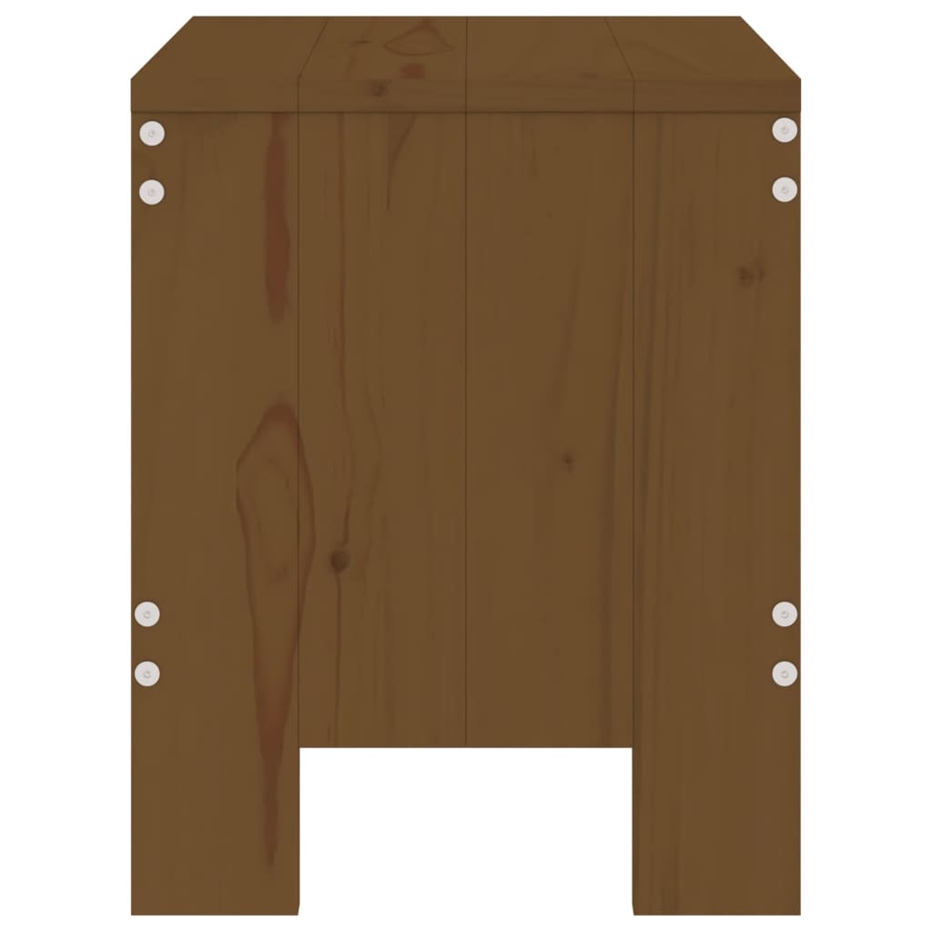 vidaXL Gartenhocker 2 Stk. Honigbraun 40x36x45 cm Massivholz Kiefer
