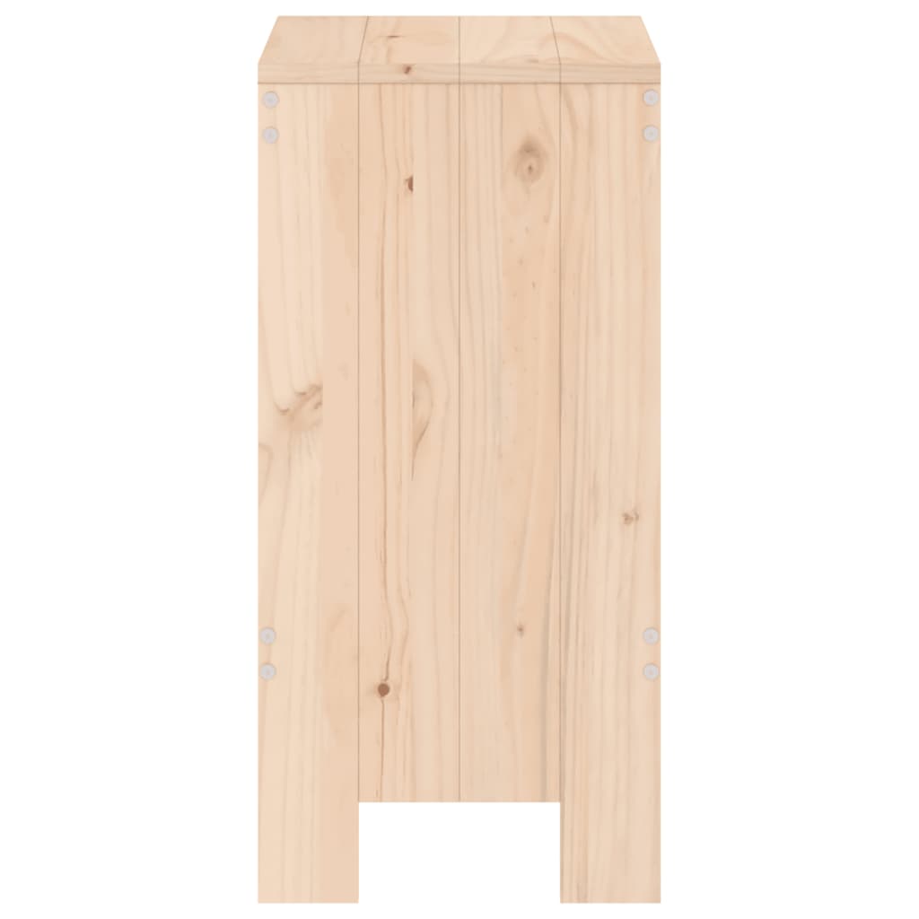 vidaXL Barhocker 2 Stk. 40x36x75 cm Massivholz Kiefer