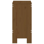 vidaXL Barhocker 2 Stk. Honigbraun 40x36x75 cm Massivholz Kiefer