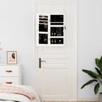 vidaXL Schmuckschrank mit Spiegel Wandmontage Weiß 30x8,5x67 cm
