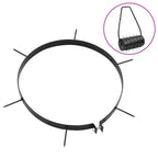 vidaXL Rasenlüfter für Gartenwalze 5 Stk. mit Spikes Ø 30 cm Eisen