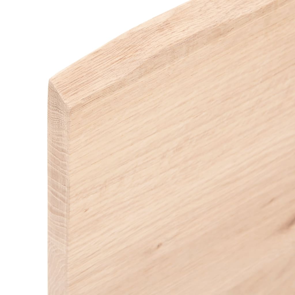 vidaXL Wandregal 40x10x2 cm Massivholz Eiche Unbehandelt