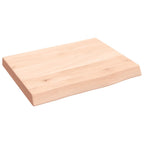 vidaXL Wandregal 40x30x(2-4) cm Massivholz Eiche Unbehandelt