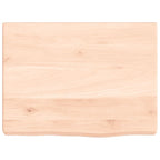 vidaXL Wandregal 40x30x(2-4) cm Massivholz Eiche Unbehandelt
