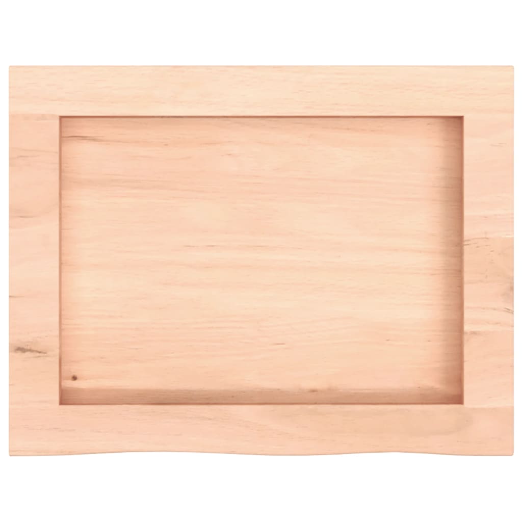 vidaXL Wandregal 40x30x(2-4) cm Massivholz Eiche Unbehandelt