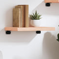 vidaXL Wandregal 40x30x(2-4) cm Massivholz Eiche Unbehandelt