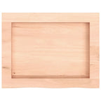 vidaXL Wandregal 40x30x(2-6) cm Massivholz Eiche Unbehandelt