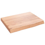 vidaXL Wandregal Hellbraun 40x30x(2-4) cm Massivholz Eiche Behandelt