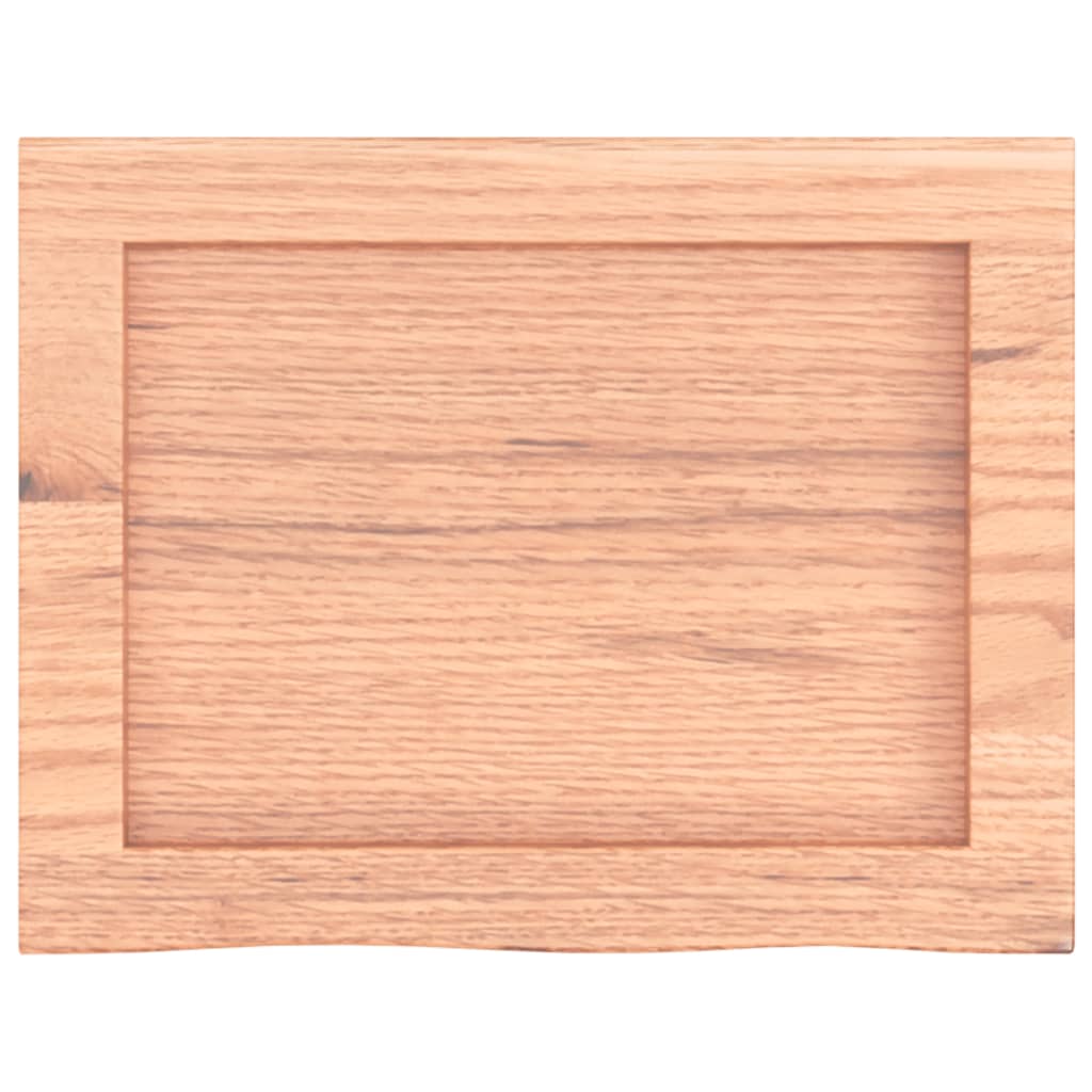 vidaXL Wandregal Hellbraun 40x30x(2-4) cm Massivholz Eiche Behandelt