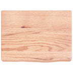 vidaXL Wandregal Hellbraun 40x30x(2-6) cm Massivholz Eiche Behandelt