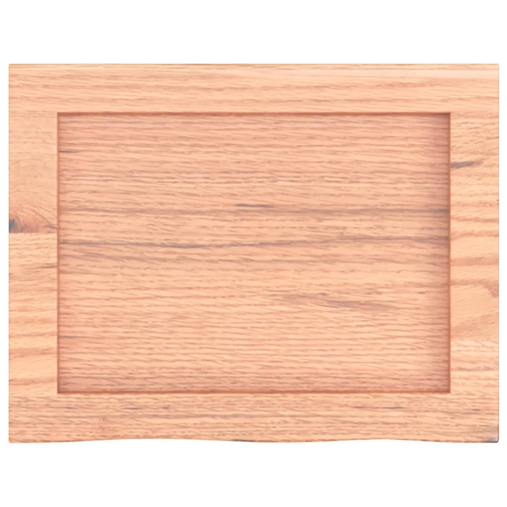 vidaXL Wandregal Hellbraun 40x30x(2-6) cm Massivholz Eiche Behandelt