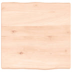 vidaXL Tischplatte 40x40x(2-4) cm Massivholz Unbehandelt Baumkante