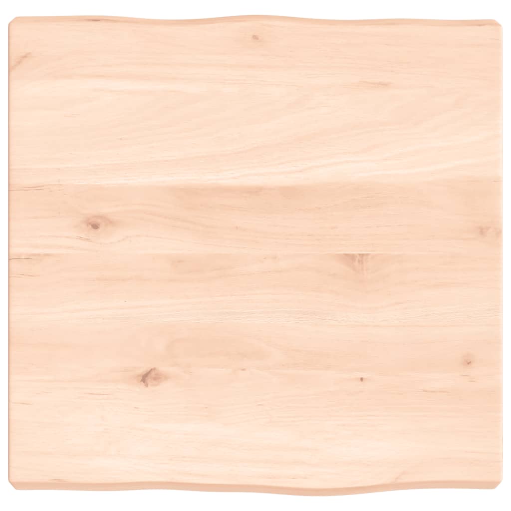 vidaXL Tischplatte 40x40x(2-4) cm Massivholz Unbehandelt Baumkante