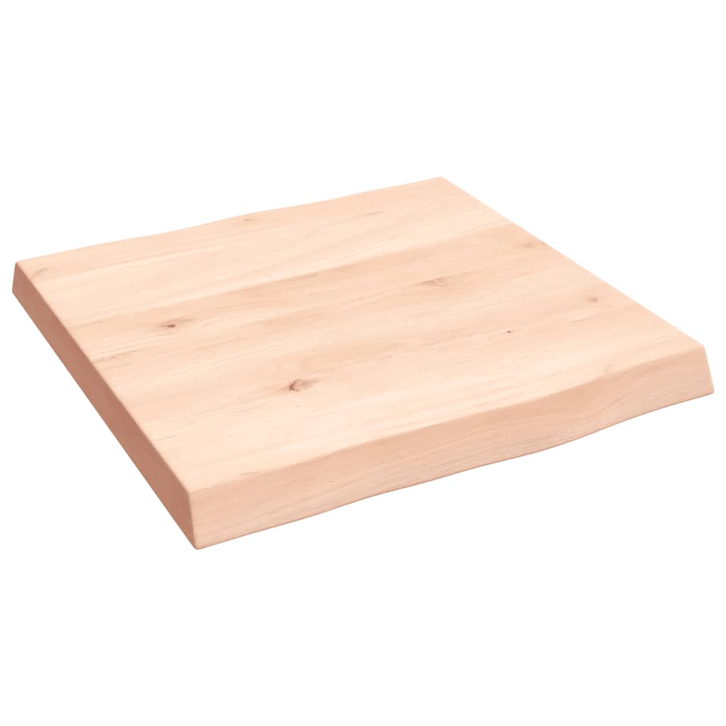 vidaXL Tischplatte 40x40x(2-4) cm Massivholz Unbehandelt Baumkante