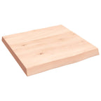 vidaXL Tischplatte 40x40x(2-4) cm Massivholz Unbehandelt Baumkante