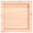 vidaXL Tischplatte 40x40x(2-4) cm Massivholz Unbehandelt Baumkante