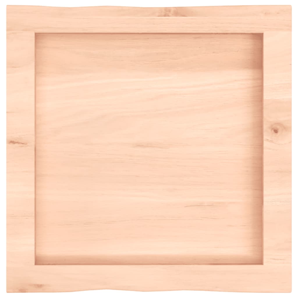 vidaXL Tischplatte 40x40x(2-4) cm Massivholz Unbehandelt Baumkante