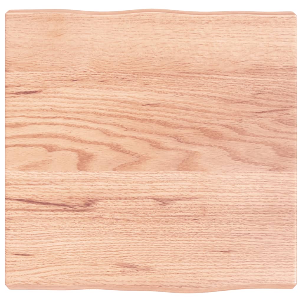 vidaXL Tischplatte 40x40x(2-4) cm Massivholz Behandelt Baumkante