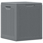 vidaXL Gartenbox Grau PP Rattan 90 L