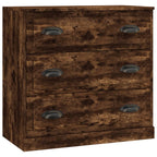 vidaXL Sideboards 3 Stk. Räuchereiche Holzwerkstoff