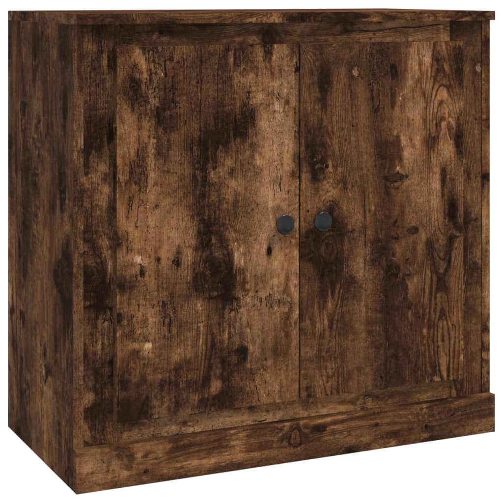 vidaXL Sideboards 3 Stk. Räuchereiche Holzwerkstoff