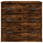 vidaXL Sideboards 2 Stk. Räuchereiche Holzwerkstoff