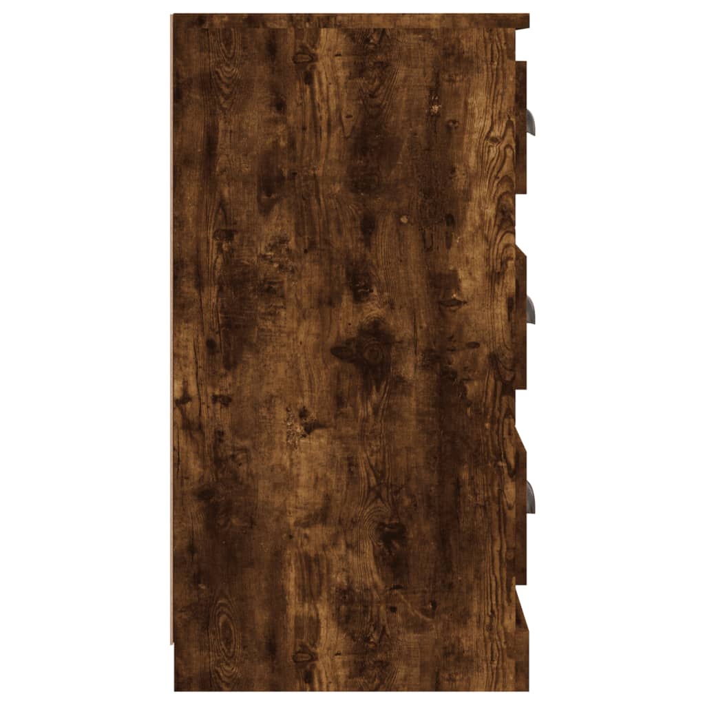 vidaXL Sideboards 2 Stk. Räuchereiche Holzwerkstoff