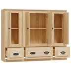vidaXL Highboards 3 Stk. Sonoma-Eiche Holzwerkstoff
