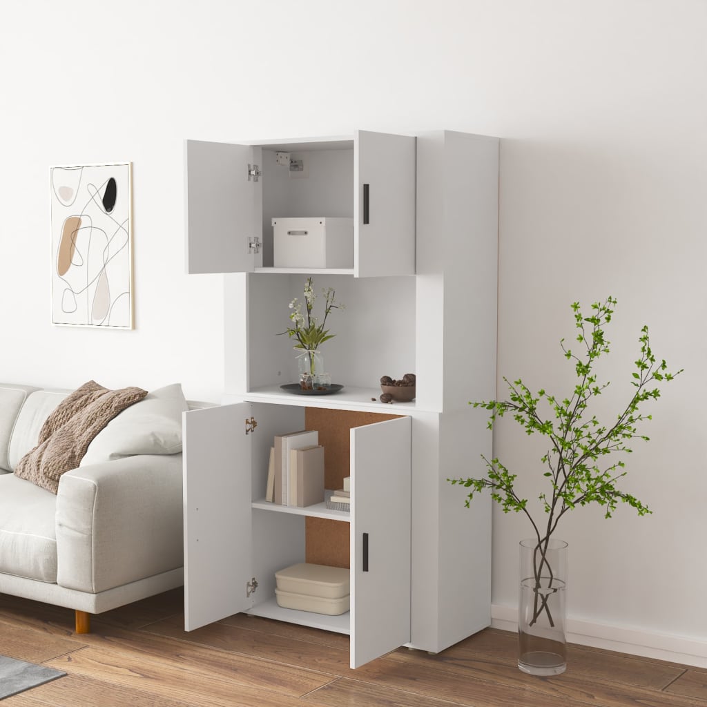 vidaXL Highboard Weiß Holzwerkstoff