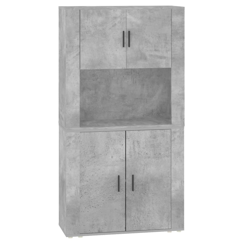 vidaXL Highboard Betongrau Holzwerkstoff