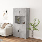 vidaXL Highboard Betongrau Holzwerkstoff