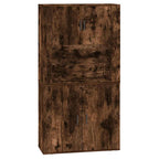 vidaXL Highboard Räuchereiche Holzwerkstoff