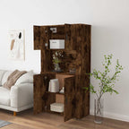 vidaXL Highboard Räuchereiche Holzwerkstoff