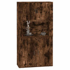 vidaXL Highboard Räuchereiche Holzwerkstoff